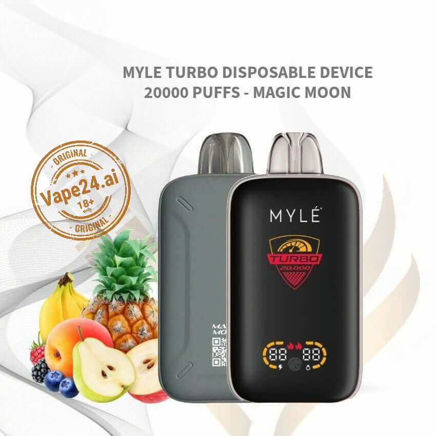 MYLE Turbo 20000 Puffs 50MG Disposable Vape - Rechargeable Flavors ::: Magic Moon