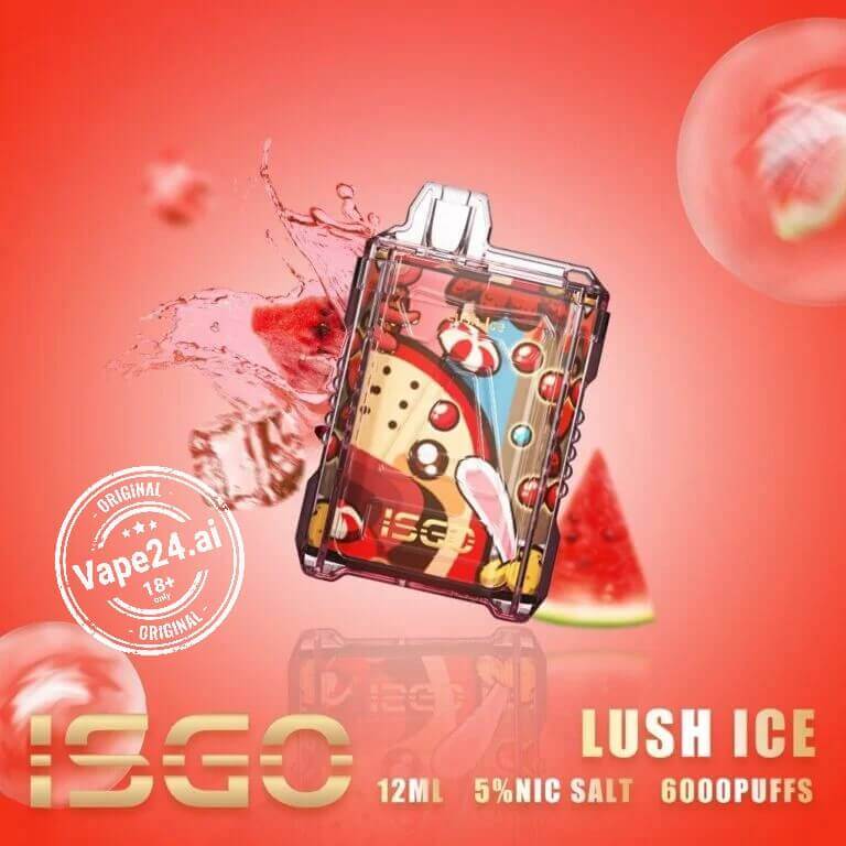 Isgo Drum Box 6000 Puffs Disposable Vape DubaiFLAVOR ::: Lush Ice