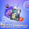 Isgo Drum Box 6000 Puffs Disposable Vape DubaiFLAVOR ::: STRAWBERRY GRAPE ENERGY
