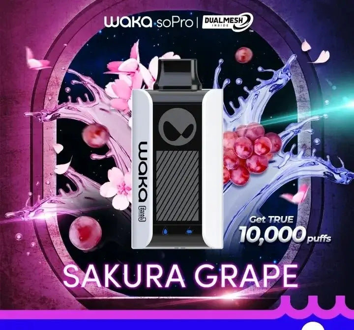Waka Sopro 10000 Disposable Vape Review - Buy in Dubai, UAEFLAVOR-: Sakura Grape 5%(NEW)