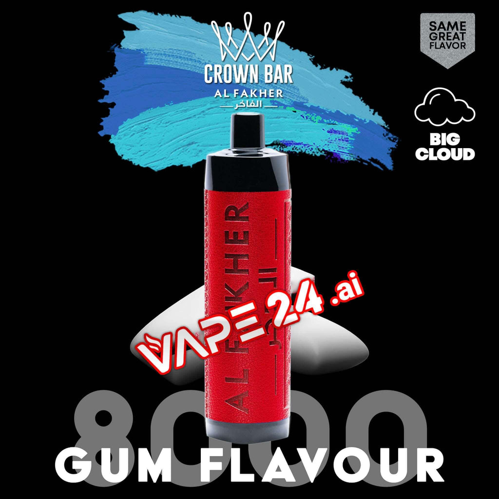 Al Fakher 8000 Puffs Disposable Vape - Buy in DubaiFlavors-: Gum Flavour