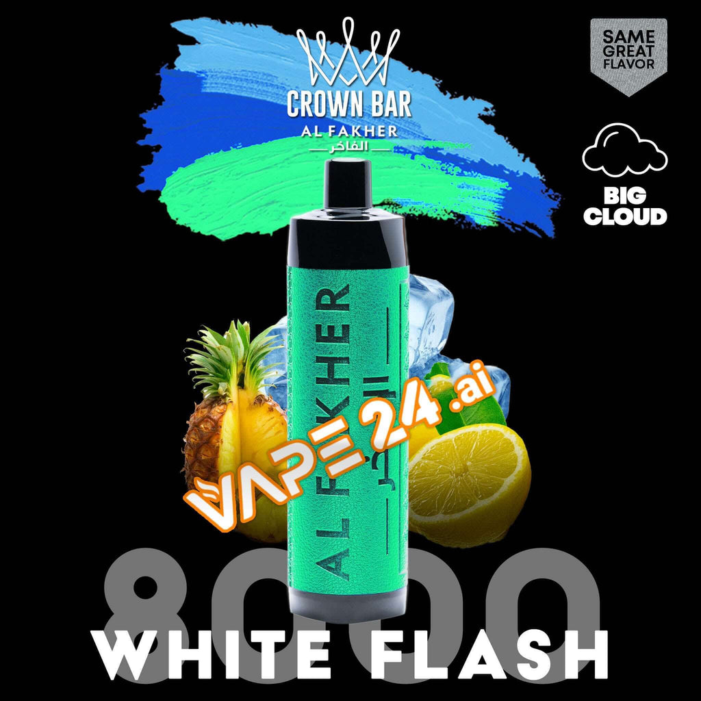 Al Fakher 8000 Puffs Disposable Vape - Buy in DubaiFlavors-: White Flash