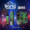 Bang 36000 Puffs Disposable Vape Pen showcasing Double Apples flavor with stylish packaging and advanced mesh coil technology.