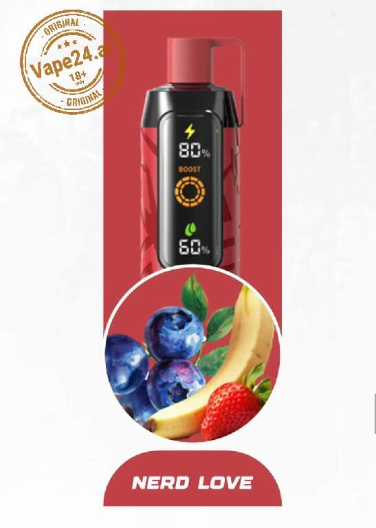 NERD Cloud 20000 Puffs 6mg Disposable Vape in Dubai UAE Flavors ::: Nerd Love