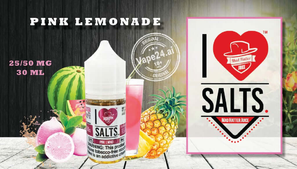 I Love Salt Vape E-Liquid 25MG & 50MG - All Flavors in Dubai Flavors ::: Pink Lemonade