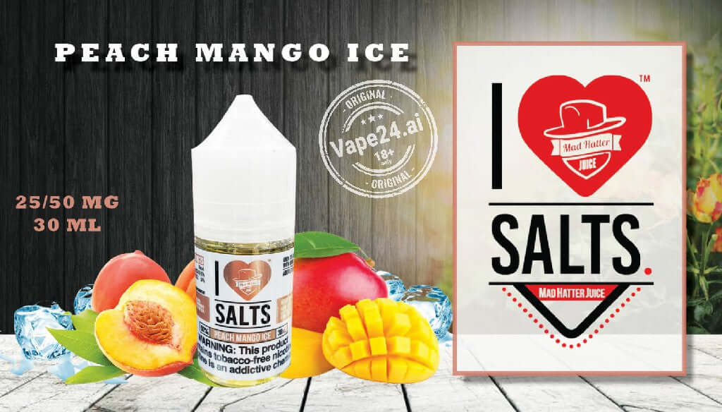 I Love Salt Vape E-Liquid 25MG & 50MG - All Flavors in Dubai Flavors ::: peach mango ice
