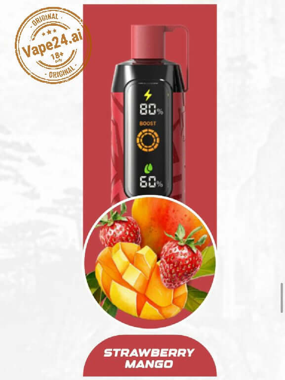 NERD Cloud 20000 Puffs 6mg Disposable Vape in Dubai UAE Flavors ::: Strawberry Mango