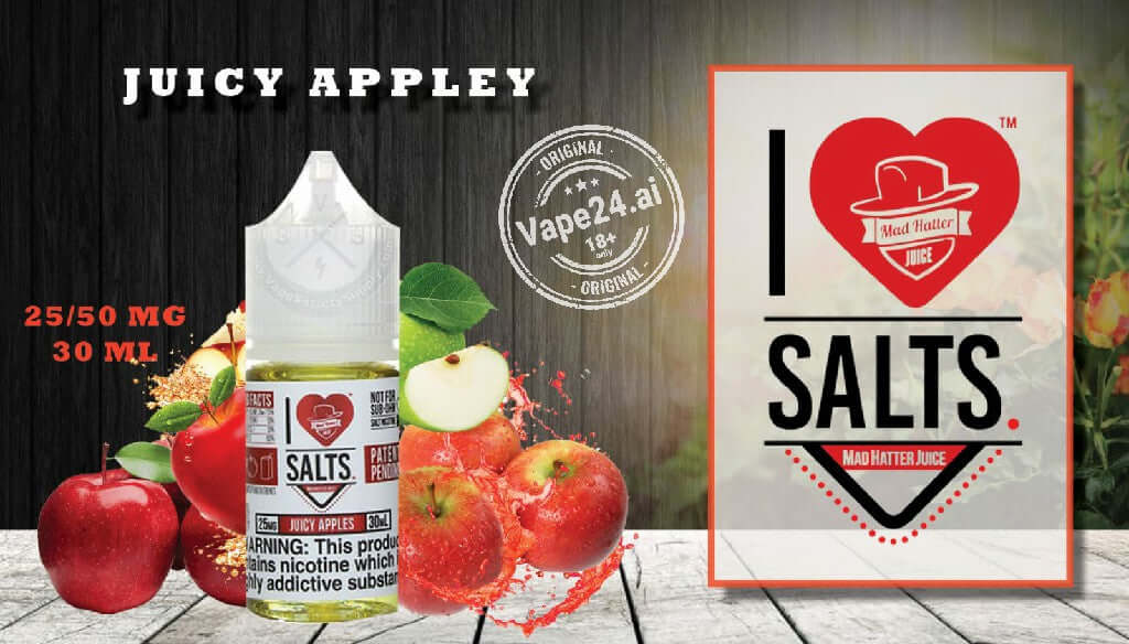 I Love Salt Vape E-Liquid 25MG & 50MG - All Flavors in Dubai Flavors ::: Juicy Apple