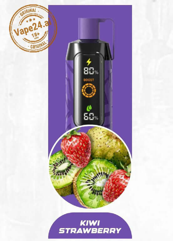 NERD Cloud 20000 Puffs 6mg Disposable Vape in Dubai UAE Flavors ::: Kiwi Strawberry