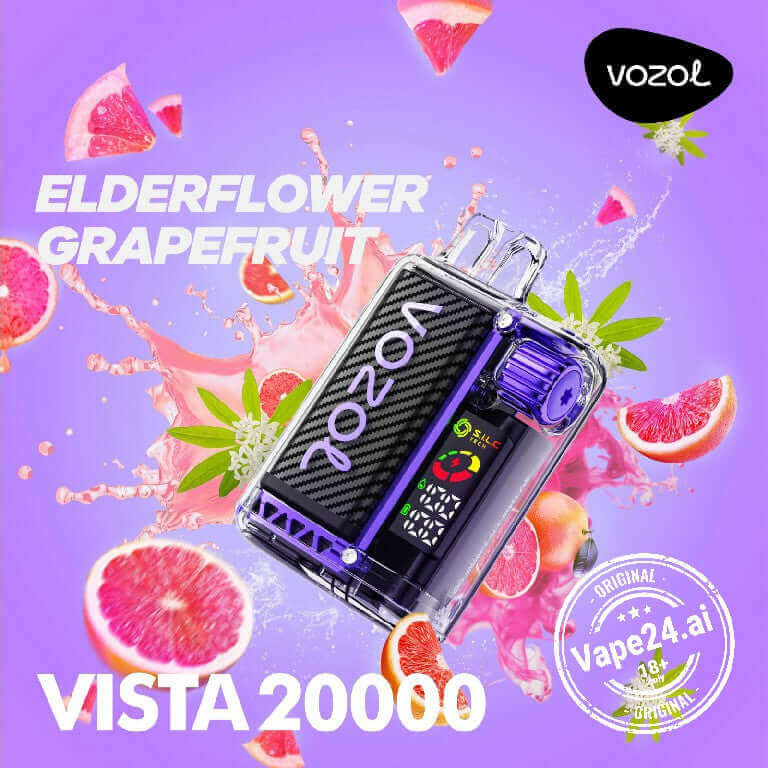 Vozol Vista 20000 Puffs Vape – Dubai, UAEFlavors ::: Elderflower Grapefruit