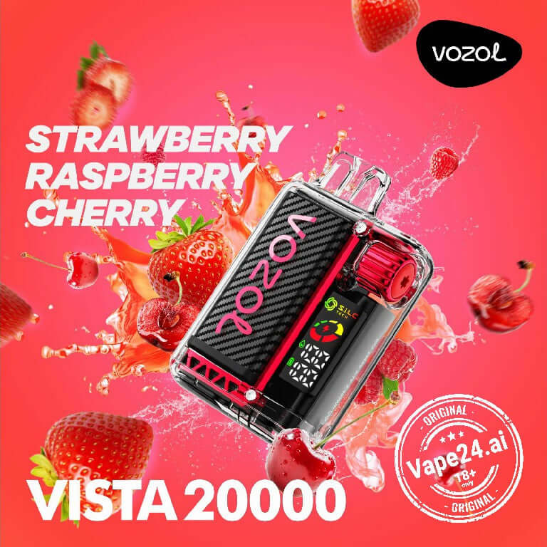 Vozol Vista 20000 Puffs Vape – Dubai, UAEFlavors ::: Strawberry Raspberry Cherry