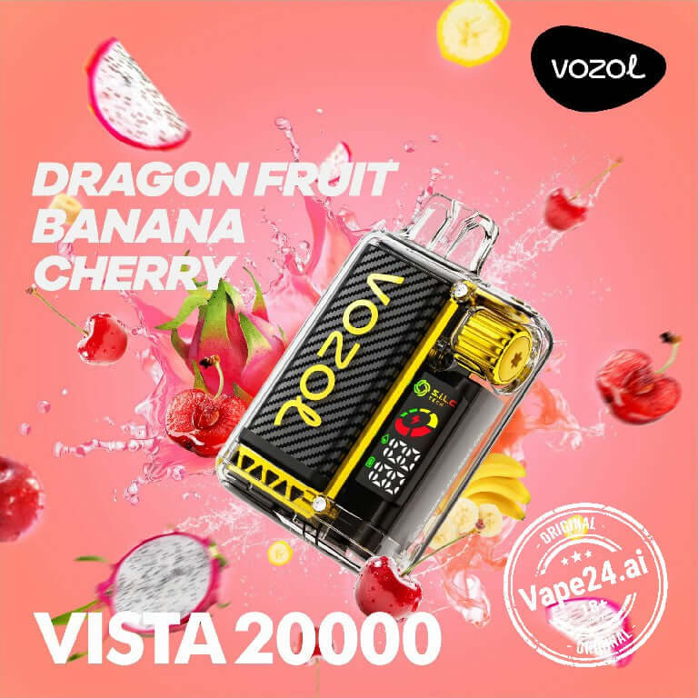 Vozol Vista 20000 Puffs Vape – Dubai, UAEFlavors ::: Dragon Fruit Banana Cherry