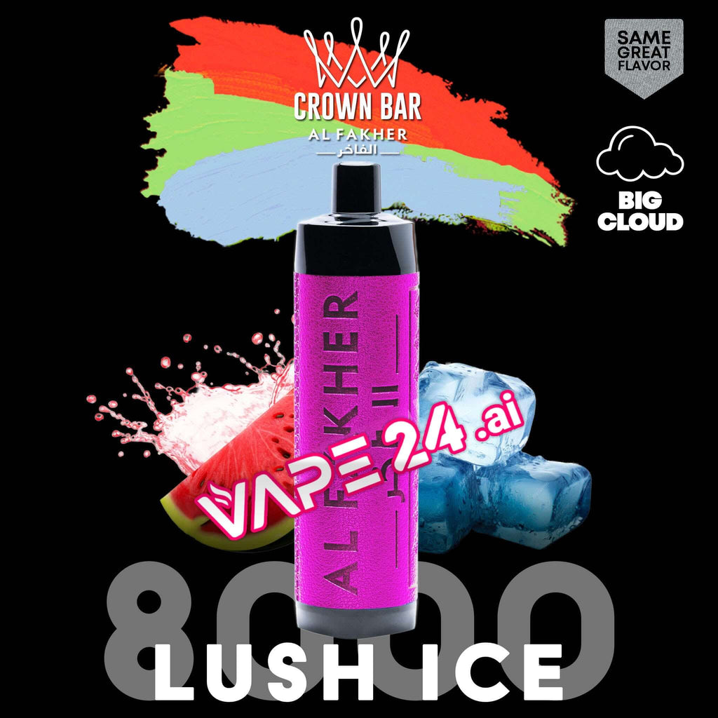 Al Fakher 8000 Puffs Disposable Vape - Buy in DubaiFlavors-: Lush Ice