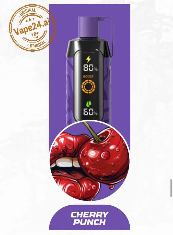 NERD Cloud 20000 Puffs 6mg Disposable Vape in Dubai UAE Flavors ::: Cherry Punch