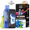 Al Fakher Ultra 25000 Puffs Disposable Vape Blue Razz Lemonade by Crown Bar, ideal for UAE vapers.