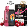 Al Fakher Ultra 25000 Puffs Disposable Vape by Crown Bar in Cherry Fiesta flavor, featuring vibrant packaging and cherries.