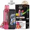 Al Fakher Ultra Disposable Vape by Crown Bar in Hubba flavor with colorful candy background.