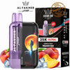 Al Fakher Ultra Disposable Vape in Peach Ice flavor with packaging, perfect for vapers in UAE.