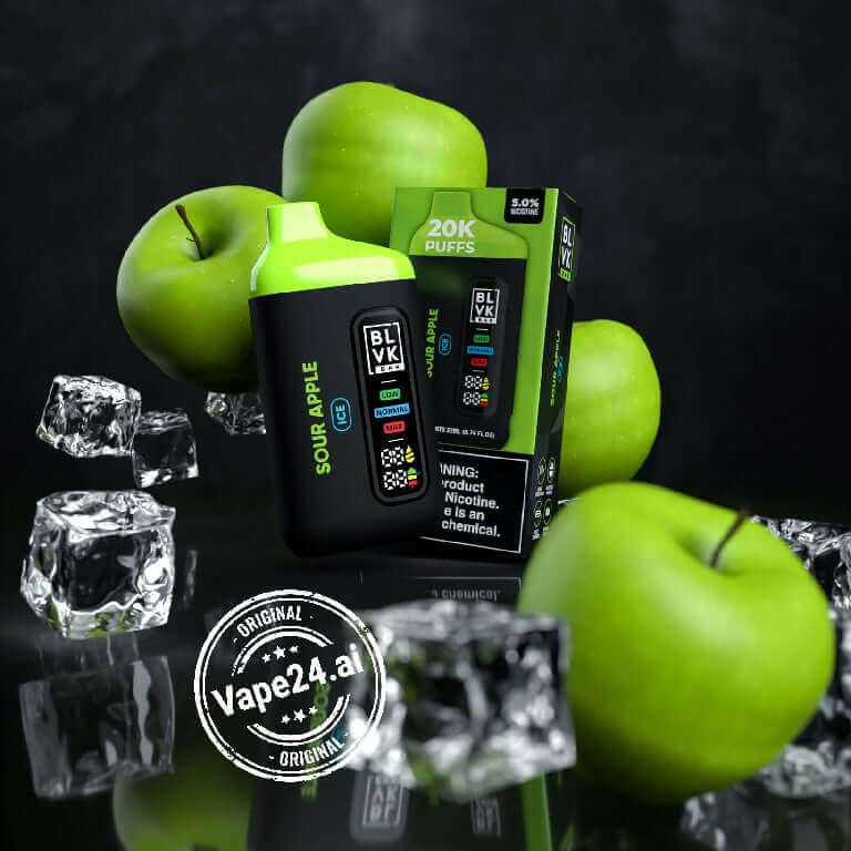 BLVK Bar Disposable Vape 20000 Puffs in DubaiFLAVOR-: Sour Apple Ice