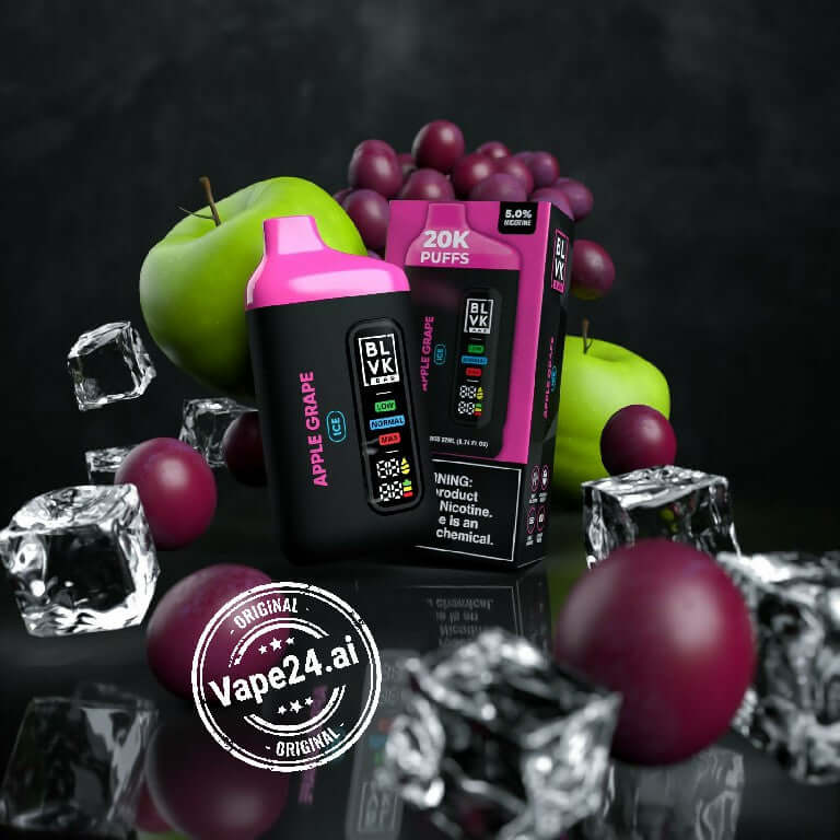 BLVK Bar Disposable Vape 20000 Puffs in DubaiFLAVOR-: Apple Grape Ice