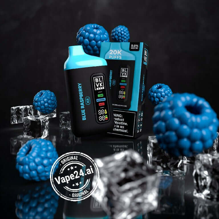 BLVK Bar Disposable Vape 20000 Puffs in DubaiFLAVOR-: Blue Raspberry Ice