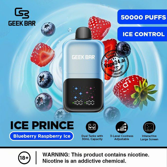Geek Bar Ice Prince 50000 Puffs Disposable Vape in Dubai UAE