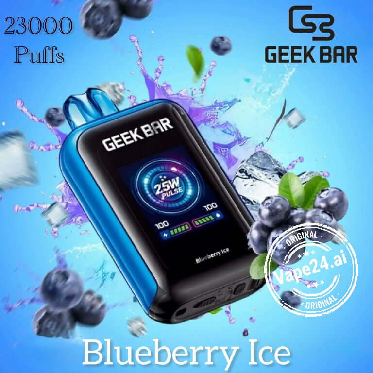 Buy GeekBar Watt 23000 Puffs Disposable Vape Dubai Flavors: Blueberry Ice