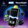 ELFBAR Moon Night Disposable Vape 40000 Puffs Blackberry Ice flavor with eco-friendly design.