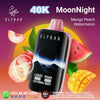 ELFBAR Moon Night disposable vape, 40000 puffs, mango peach watermelon flavor, vibrant design, UAE delivery.