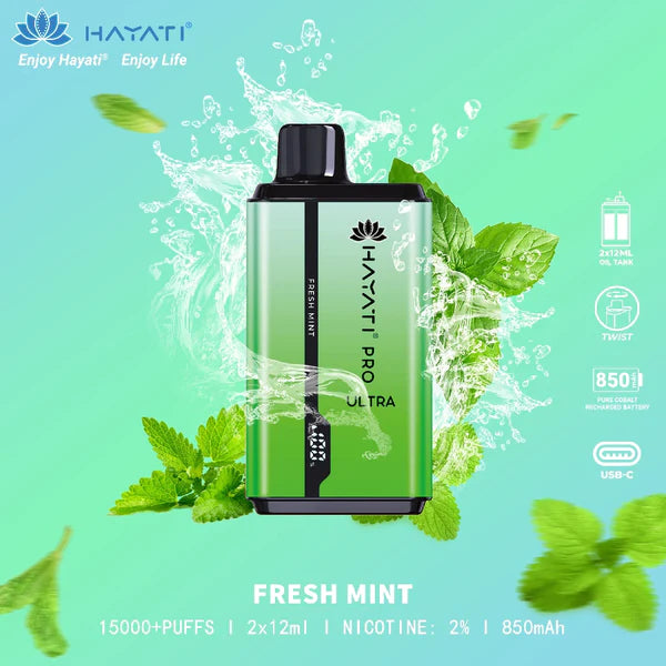HAYATI Pro Ultra 15000 Puffs Dual Flavor Vape – 2% Nicotine in Dubai