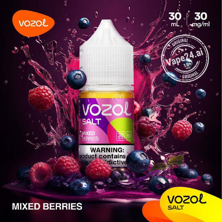 Buy Vozol Saltnic 30MG & 50MG E-liquid in Dubai - Best Price Flavors ::: Mixed Berries