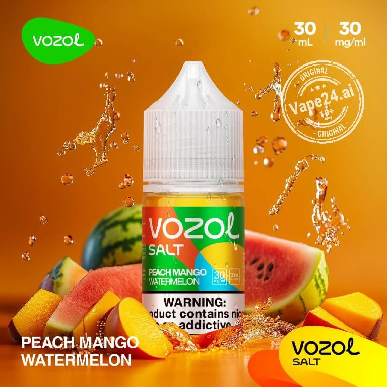 Buy Vozol Saltnic 30MG & 50MG E-liquid in Dubai - Best Price Flavors ::: Peach Mango Watermelon