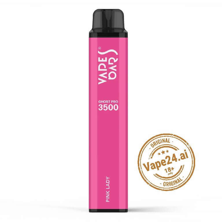 Zero Nicotine Disposable Vape Bar Ghost Pro 3500 Puffs - Best Flavors, No Nicotine!Flavors ::: Pink Lady (Zero Nicotine)