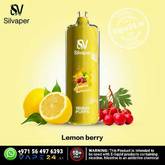 Silvaper Rocket 16000 Puffs Disposable Vape – DTL, 3mgFLAVOR ::: Lemon Berry
