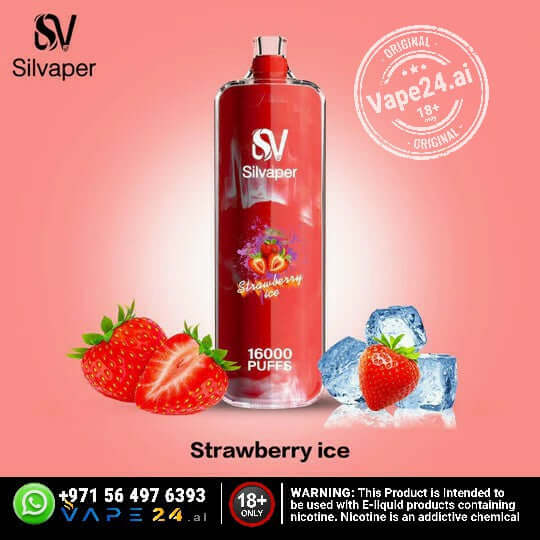 Silvaper Rocket 16000 Puffs Disposable Vape – DTL, 3mgFLAVOR ::: Strawberry Ice