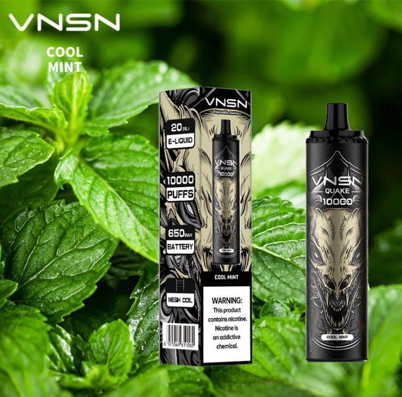 Exclusive VNSN Quake 10000 Puffs Deal in DubaiFlavors-: Cool Mint