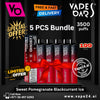 Vape Bars Ghost Pro 5pcs Bundle Sweet Pomegranate Blackcurrant Ice 3500 puffs