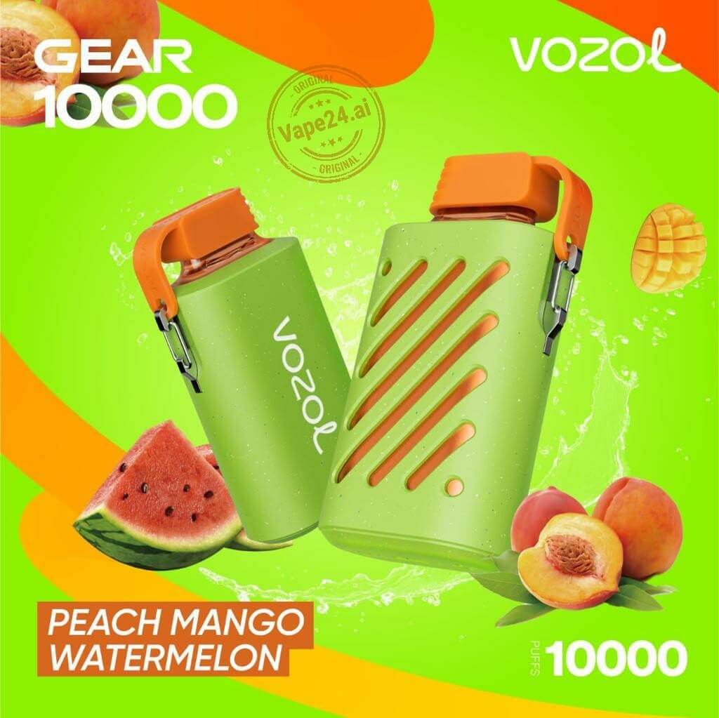VOZOL Gear 10000 Puffs Vape - Best Price in Dubai Flavors-: Peach Mango Watermelon