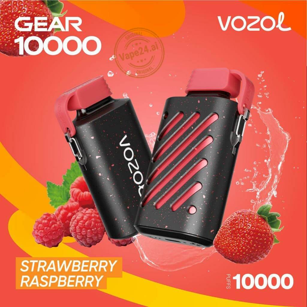 VOZOL Gear 10000 Puffs Vape - Best Price in Dubai Flavors-: Strawberry Raspberry