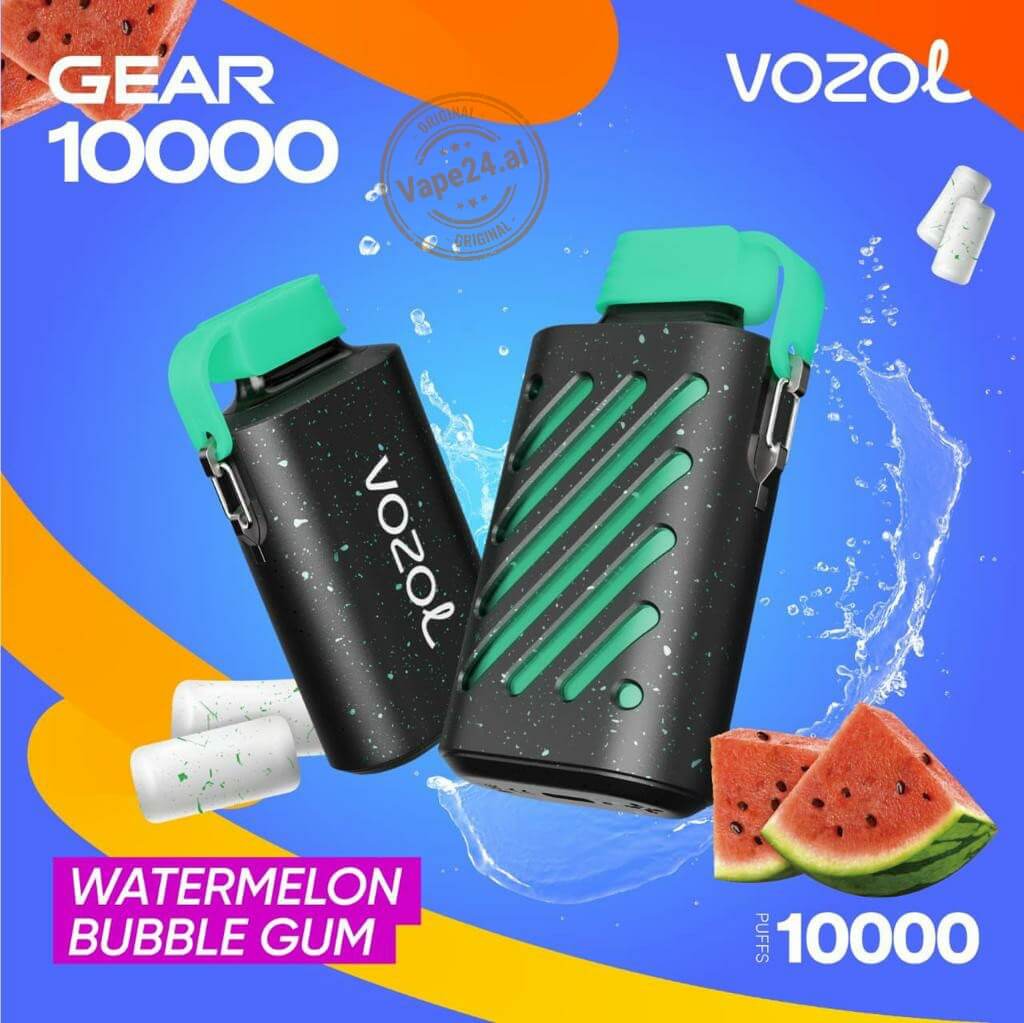 VOZOL Gear 10000 Puffs Vape - Best Price in Dubai Flavors-: Watermelon Bubblegum