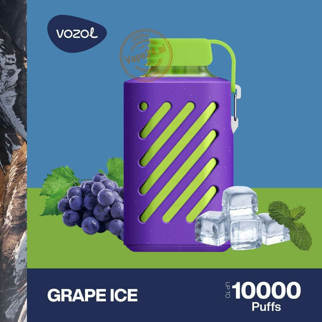 VOZOL Gear 10000 Puffs Vape - Best Price in Dubai Flavors-: GRAPE ICE