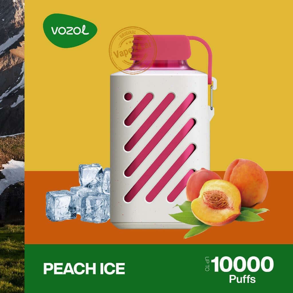 VOZOL Gear 10000 Puffs Vape - Best Price in Dubai Flavors-: Peach ice