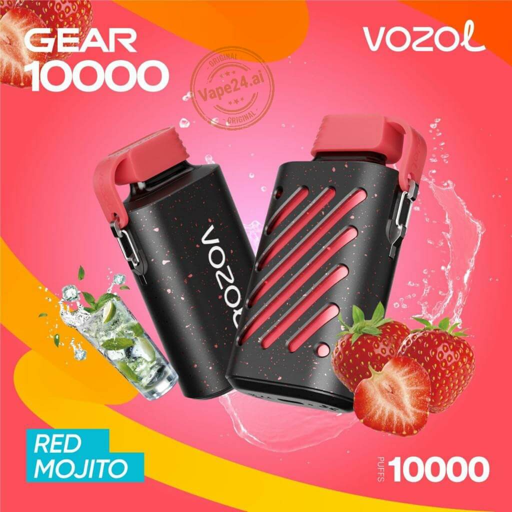 VOZOL Gear 10000 Puffs Vape - Best Price in Dubai Flavors-: Red Mojito