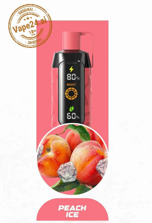 NERD Cloud 20000 Puffs 6mg Disposable Vape in Dubai UAE Flavors ::: Peach ice