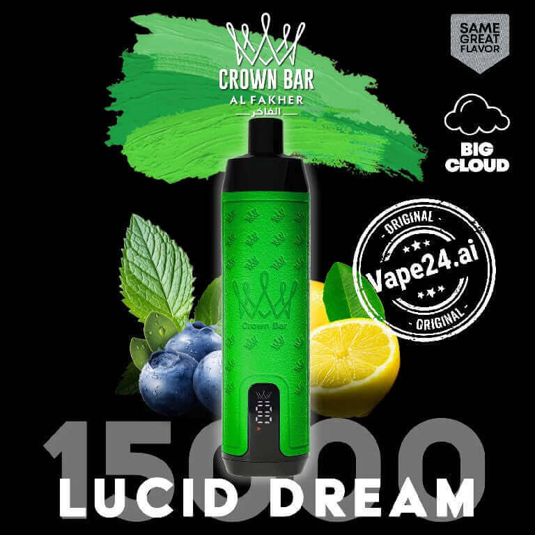 Al Fakher Crown Bar 15000 Disposable Vape in DubaiFLAVOR-: Lucid Dream