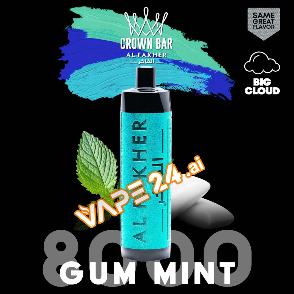 Al Fakher 8000 Puffs Disposable Vape - Buy in DubaiFlavors-: Gum Mint