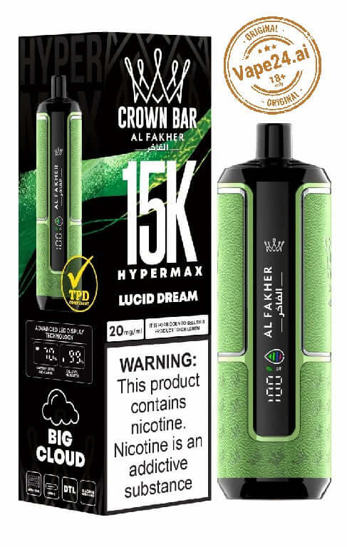 Al Fakher Crown Bar Hypermax 15000 Puffs Vape – Dubai FLAVOR ::: Lucid Dream