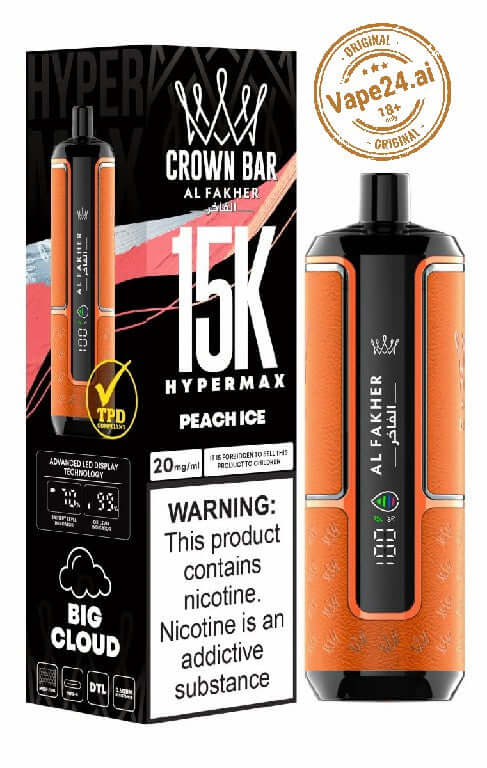 Al Fakher Crown Bar Hypermax 15000 Puffs Vape – Dubai FLAVOR ::: Black Currant Mint