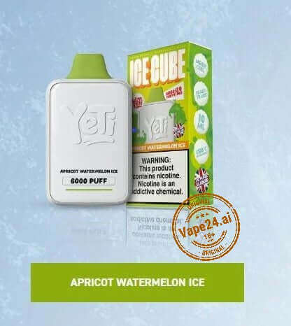 Yeti Ice Cube 6000 Puffs Disposable Vape - Buy in UAEFLAVOR ::: Apricot Watermelon Ice