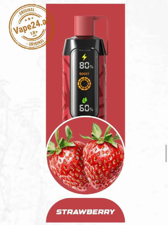 NERD Cloud 20000 Puffs 6mg Disposable Vape in Dubai UAE Flavors ::: Strawberry